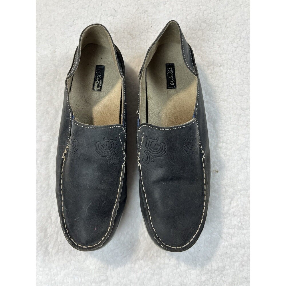 Olukai Loafers Womens 10 Nohea Nubuck Leather  Slip On Shoes Comfort Boating